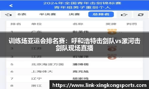 训练场亚运会排名赛：呼和浩特击剑队vs漯河击剑队现场直播